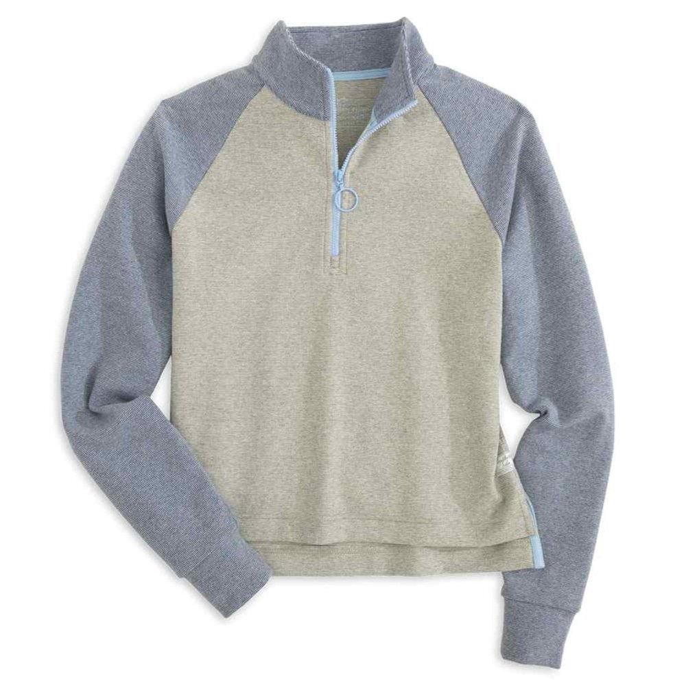 Southern Tide Women's Bridget Stripe Quarter Zip